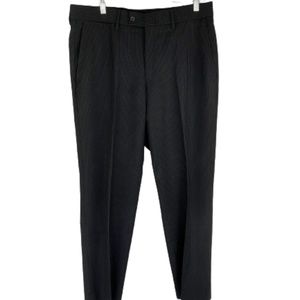 Versace Collection Dress Pants Slacks Black White Pinstripes Wool